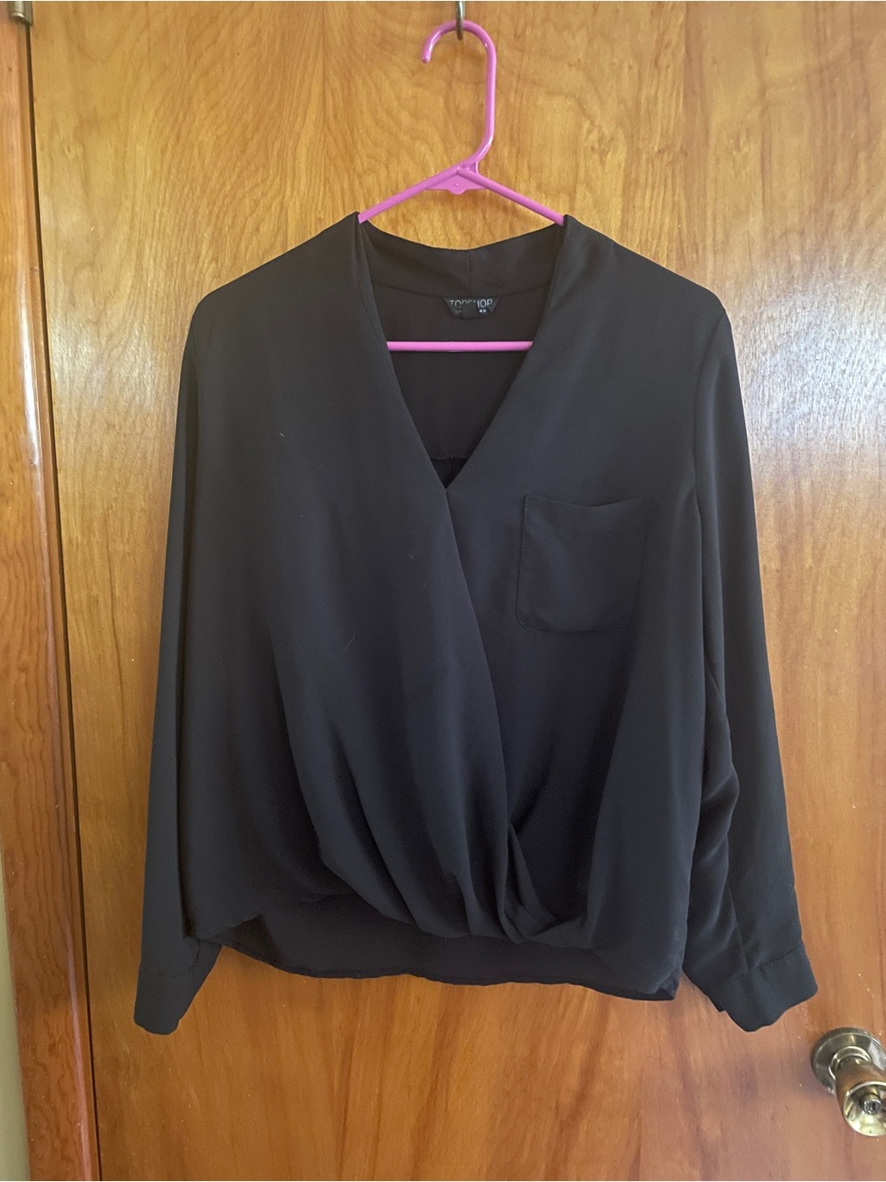 Black cross cross top